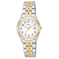 Pulsar Women's Two-Tone Bracelet & Case Watch w/ White Round Dial